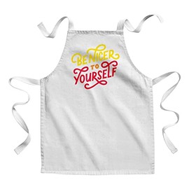 Fabulous Kinderküchenschürze - Malen Be Nicer to Yourself Typografie Lettering Quotes Self Care Mental Health - Premium Qualität