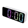LED Clock Dual Mode Auto Dimming Temperature Display Snooze Function