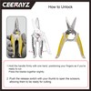 CEERAYZ 185mm Notch Scissors All Purpose Heavy Duty, Garden Shears,