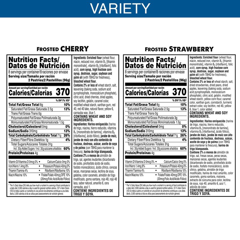 Pop-Tarts Toaster Pastries, Breakfast Foods, Kids Snacks, Variety Pack, 54.1oz