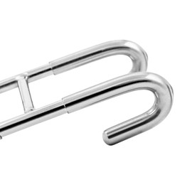 QWORK® Pack of 2 Shower Hooks No Drilling Hooks Shower Screen for Shower Door for Hanging Towels, 304 Stainless Steel, Towel Holder and Holder for Shower Squeegee