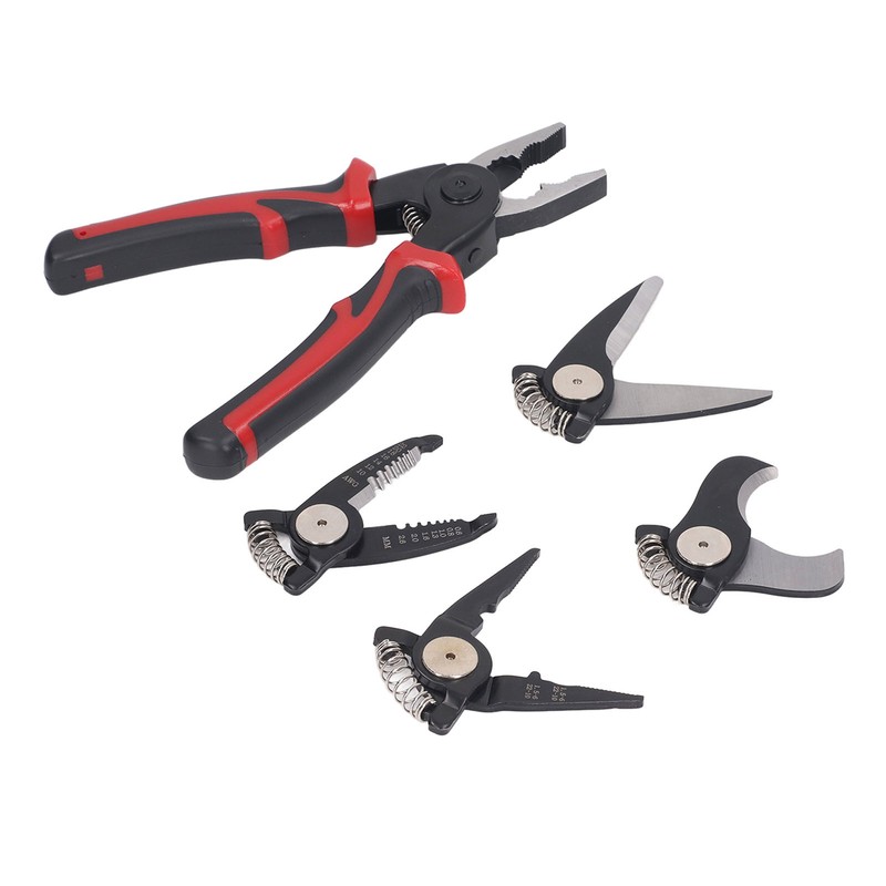 5 in 1 Wire Stripper Prevent Slip Handle Shear Pliers