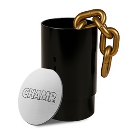 Champ® Floor Anchor Pot, 10-Ton Capacity, Heavy-Duty Auto Body Frame Pulling Anchor for Concrete Floors, Self-tightening with Removable Chain and Flush Lid, Made in USA - 1 Pot