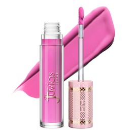 Juvia's Place Pink Smoothie Gloss Tutti Fruitty - Splash of Pink & Mauve Tones, Hydrating Cream Lip Gloss, Full-Intensity Pigments With Nourishing Cocoa Butter And Chia Oil