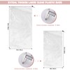 6 Pack Extra Large Clear Drawstring Plastic Storage Bags, 5