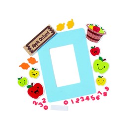 Apple Orchard Picture Frame Magnet Craft Kit - Craft Kits - 12 Pieces