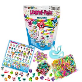 Bandai Rainbow Loom Loomi-Pals Collectibles - Zoo Jewellery Maker Crafts | Loom Bands Packets | Loom Bands Bracelet Maker Kit for Boys and Girls | Make Accessories with Loom Band Charms