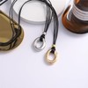 ALRNBY Chunky Round Pendant Necklace for Women Boho Choker Trendy