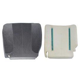 SecosAutoparts Driver Side Foam Cushion & Bottom Cloth Replacement Seat Cover Compatible with Dodge Ram 1500 2500 3500 SLT 2001 2002 2003 2004 2005 Dark Gray