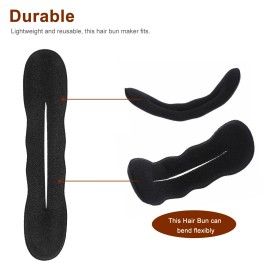 Calcetín de ballet updo herramienta hágalo usted mismo mismo para hacer bollos de movimiento mágico estilo francés 4 piezas