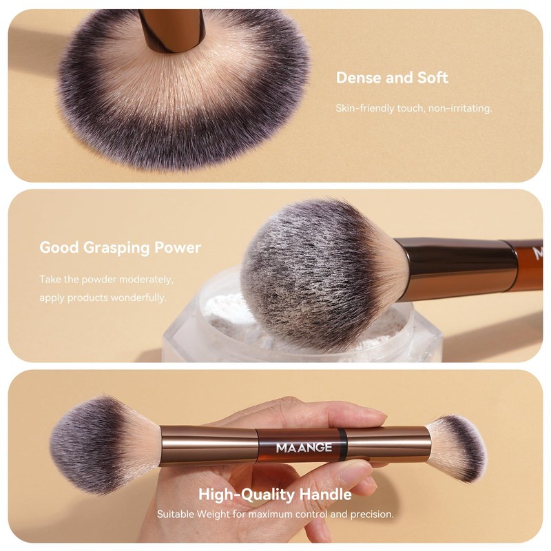 MAANGE 13 Pcs Foundation Makeup Brush Set With Bag, Make
