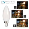 HOLA LED Candelabra Bulb, 40W Equivalent LED Chandelier Bulb, Dimmable