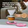 1 x Round Coaster - Name Julia Pink Hearts Love