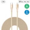 iLuv ICB278GD Fast Charging USB-C to Lightning Cable, 10ft. Apple