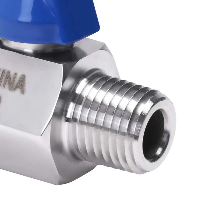 DERNORD 1/4 Inch Mini Ball Valve Stainless Steel Female x