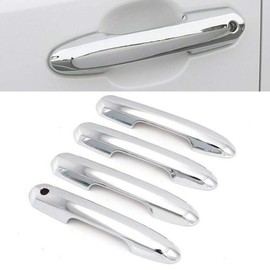 ALP Triple Chrome Plated Door Handle Cover Overlay Set No Smart Buttons Cutout Designed for 2019 2020 2021 RAV4 RAV-4