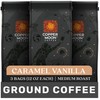 Copper Moon Ground Coffee, Caramel Vanilla Blend, Medium Roast, 3