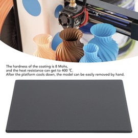 LOCADENCE Glass Bed, 180 x 180 x 4 mm Tempered Glass, Large Building Surface Plate with Microporous Coating, Quick Removal 3D Printer Plate, 3D Printer Accessories for PLA, TPU, ABS, PC