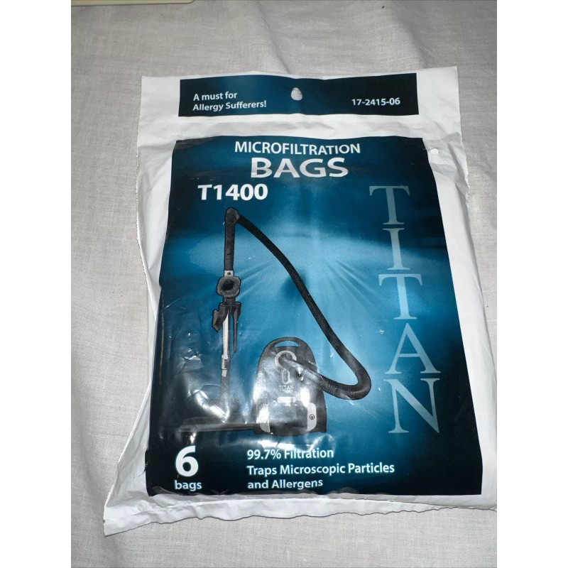 Fits For Titan T1400 Compact Micro Filtration Paper Bags (6Pk)