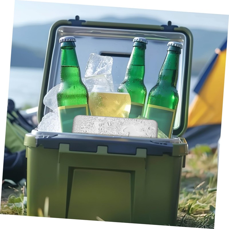Kisangel Stainless Steel Cooler Ice Pack Reusable Freezer Pack for