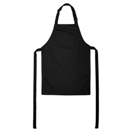 ONEOMI Kids Apron, Medium, 100% Cotton With An Adjustable Strap to fit All Ages, Ideal for Cooking, Baking, Painting, Decorating, Party, Chef, Art and Classroom Children Apron (1, Black)