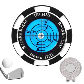 aninako Golf Marker Blue Level + Cap Clip Magnetic Putting Guide High Precision Multi-Function Golf Marker Putter Practice Ball Incline Golf Marker Golf Enthusiast Golf Gift Father's Day Men's Women's