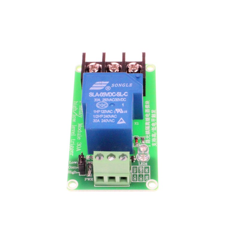 NOYITO 30A 1-Channel Relay Module High Low Level Trigger with