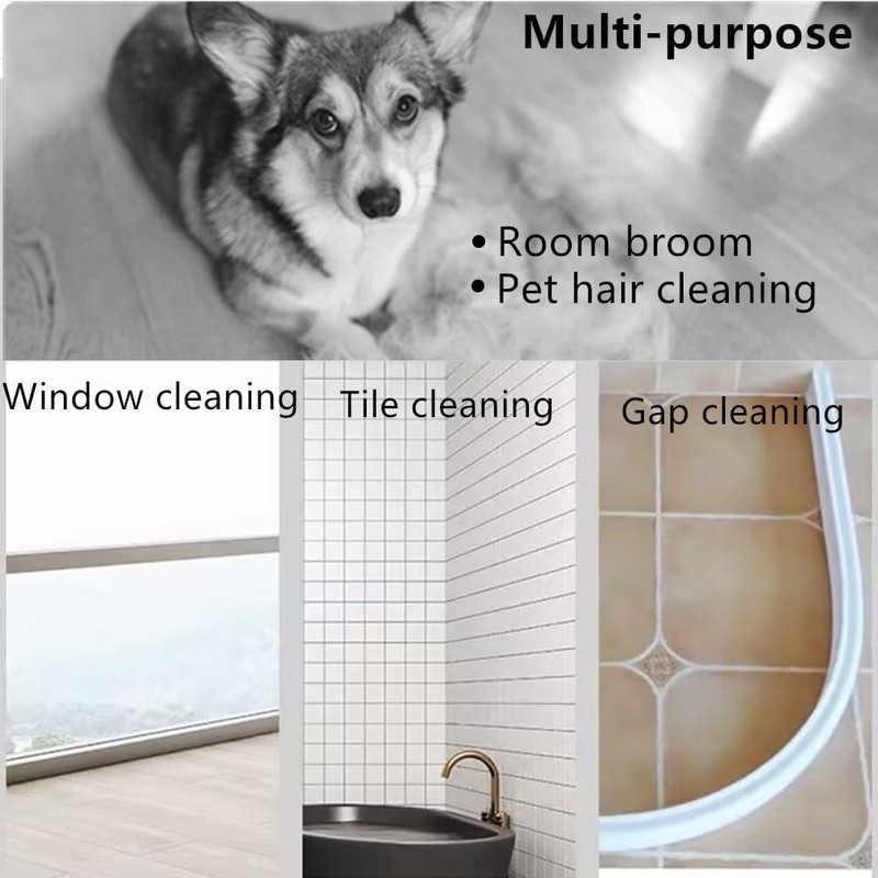 5-in-1 Foldable Cleaning Kit – All-in-One Broom, Dustpan, Pet Hair
