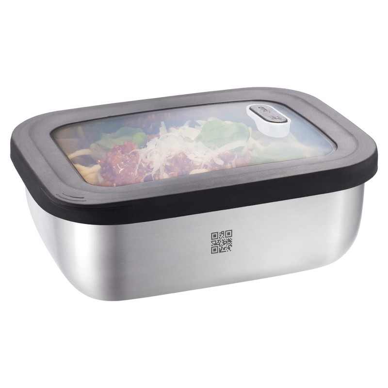 GEFU Provido Food Storage Container, 2,600 ml, Rectangular, Cold and