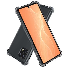 Hy+ AQUOS SENSE4 AQUOS SENSE 5G Shockproof Case, SH-41A, SH-53A, SH-M15 SHG03 Cover, Strap Hole, US Military MIL Standard, Clear, Built-in Shock Absorption Pocket, TPU