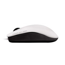 CHERRY MC 2000, Wired Mouse, Suitable for Right and Left-Handers, 3-Button Mouse, Tilt Wheel for Horizontal/Vertical Scrolling, GS Certification, Grey/White
