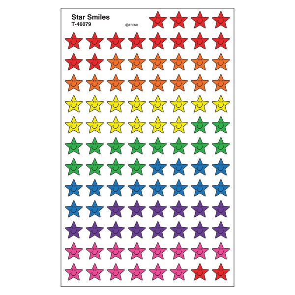 TREND ENTERPRISES, INC. Star Smiles superShapes Stickers, 800 ct