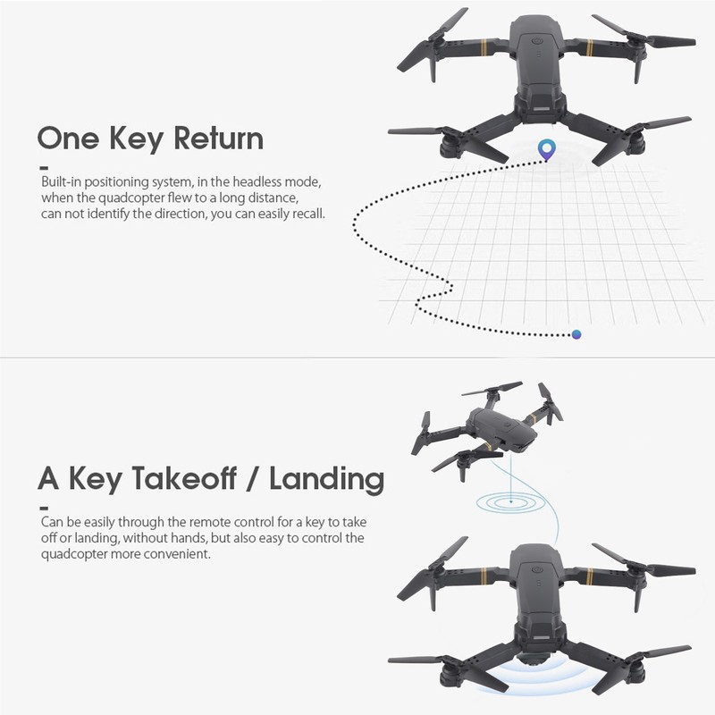 Foldable WIFI Drone HD 4K Aerial Camera Fixed Height RC