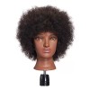 Hairginkgo Maniqui Cabeza Cabello Natural Negro 25.4 Cm Hairginkgo