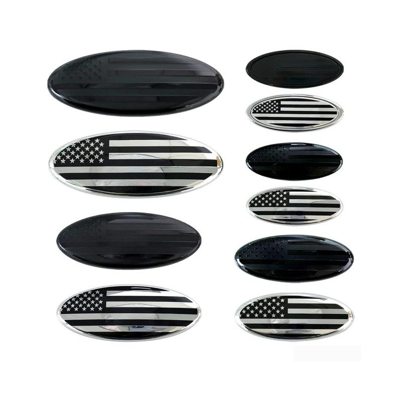 ontto 1 x 14.5 cm American Flag Front Grill Rear