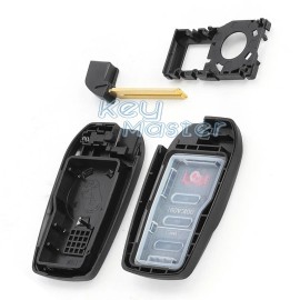 KeyMaster Smart Keyless Remote Card Key Shell Fob for Toyota Prius Prime Sequoia 2023-2025