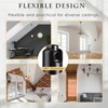 Tondiamo 4 Pcs Black Sloped Ceiling Light Adapter 180 Degree