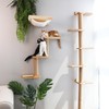 FUKUMARU Cat Wall Shelves, 3 in 1 Transformable Cats Scratching