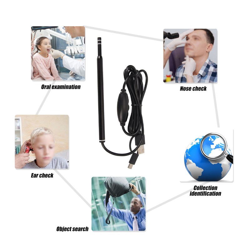 3 in 1 USB Endoscope with 6 Adjustable LED Lights