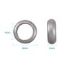 Kissitty - abalorio espaciadoras de acero inoxidable, Stainless Steel Ring-4mm