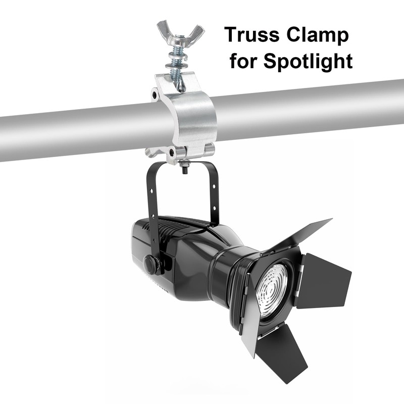 sourcing map Light Truss Clamp, Aluminum Alloy Stage Lighting Pipe