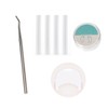 YFFSFDC 50 Pcs Curling Nail Clips with Nail Care Tools
