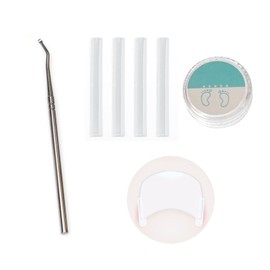 YFFSFDC 50 Pcs Curling Nail Clips with Nail Care Tools for Men Women Foot Wraps Set (50 Pcs)