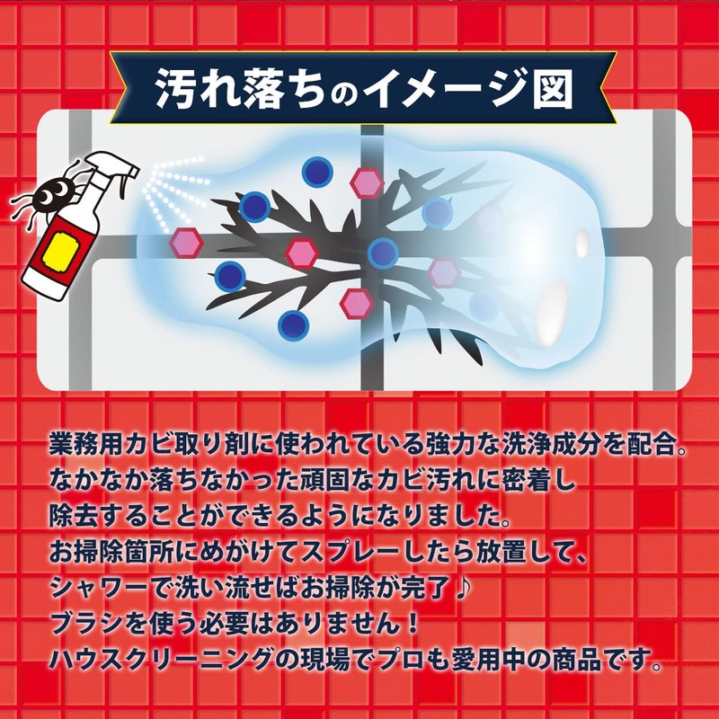 Spider Gel Mold Remover for Bathrooms