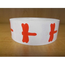 Perforated Dragonfly Tanning Stickers, Roll of 1000