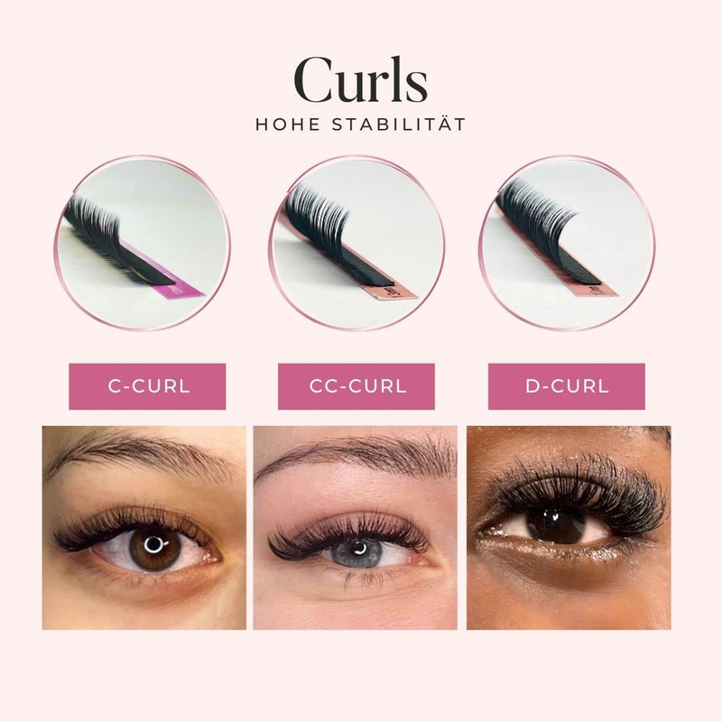 Linny Lashes Eyelash Extension, 16 Rows, D Curl, Thickness 0.07,