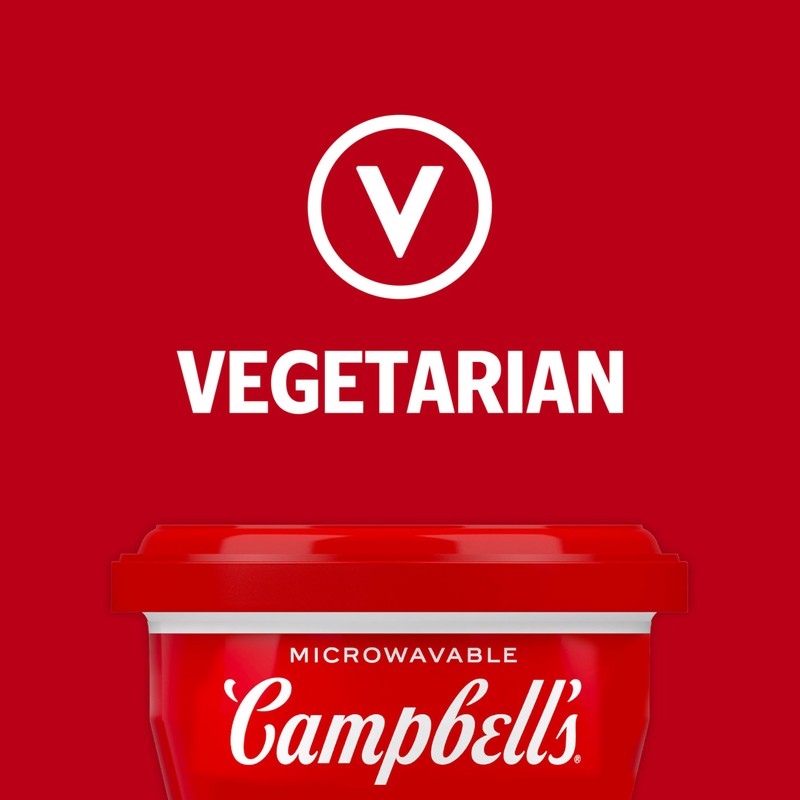 Campbell's Creamy Tomato Soup, 7 Oz Microwavable Bowl (Pack of