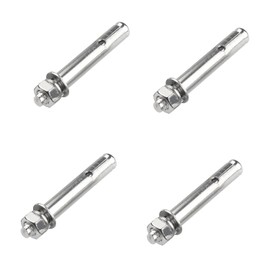 Junter 4pcs M8 x 60mm Hex Expansion Bolts, 304 Stainless Steel, External Hex Nut, Pool Safety Cover Expansion Bolts, Concrete Anchor