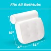 BASIC CONCEPTS Bathtub Pillow for Neck and Back Support with