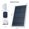 Lixada - Juego de paneles solares portátiles de 30 W,